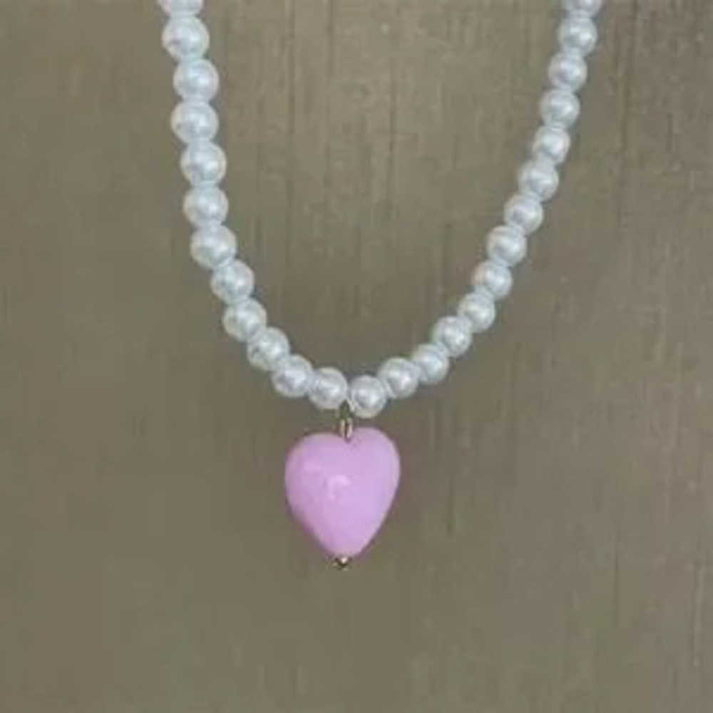 Heart Pearl Necklace?N1785